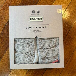 New in Box Hunter's Boot Socks for Original Tall in Greige (Beige Grey)